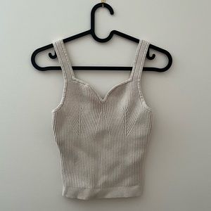 Cropped knit tank top - Abercrombie & Fitch - Size S